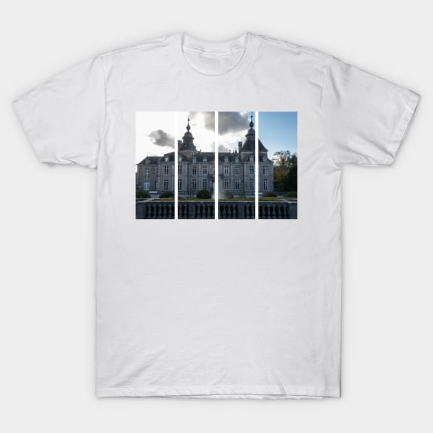 Modave Castle is also known as the Castle of the Counts of Marchin. Liege Province. Autumn sunny day. T-Shirt by fabbroni-art